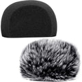Buy now ChromLives Windscreen Microphone Wind Muff, Foam Wind Screen Wind Cover Compatible with Zoom H5 H6 Portable Handy Recorder Furry & Foam 2Pack H6 windscreen at indiglob india