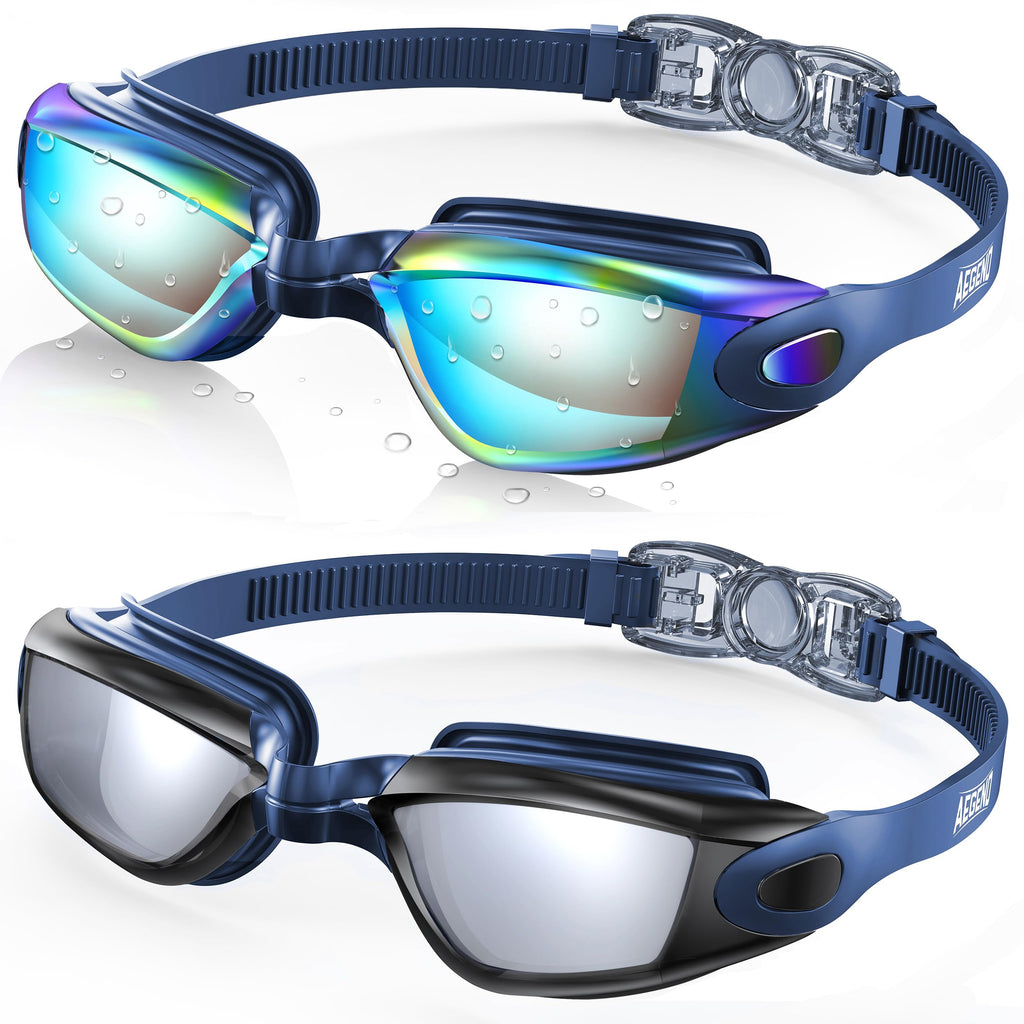 Buy now Aegend Swim Goggles, 2 Pack Swimming Goggles No Leaking Adult Men Women Youth at indiglob india