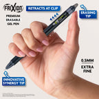 PILOT G2 + FriXion Synergy Companion Pack, 0.5mm, Black Ink, 6-Pack