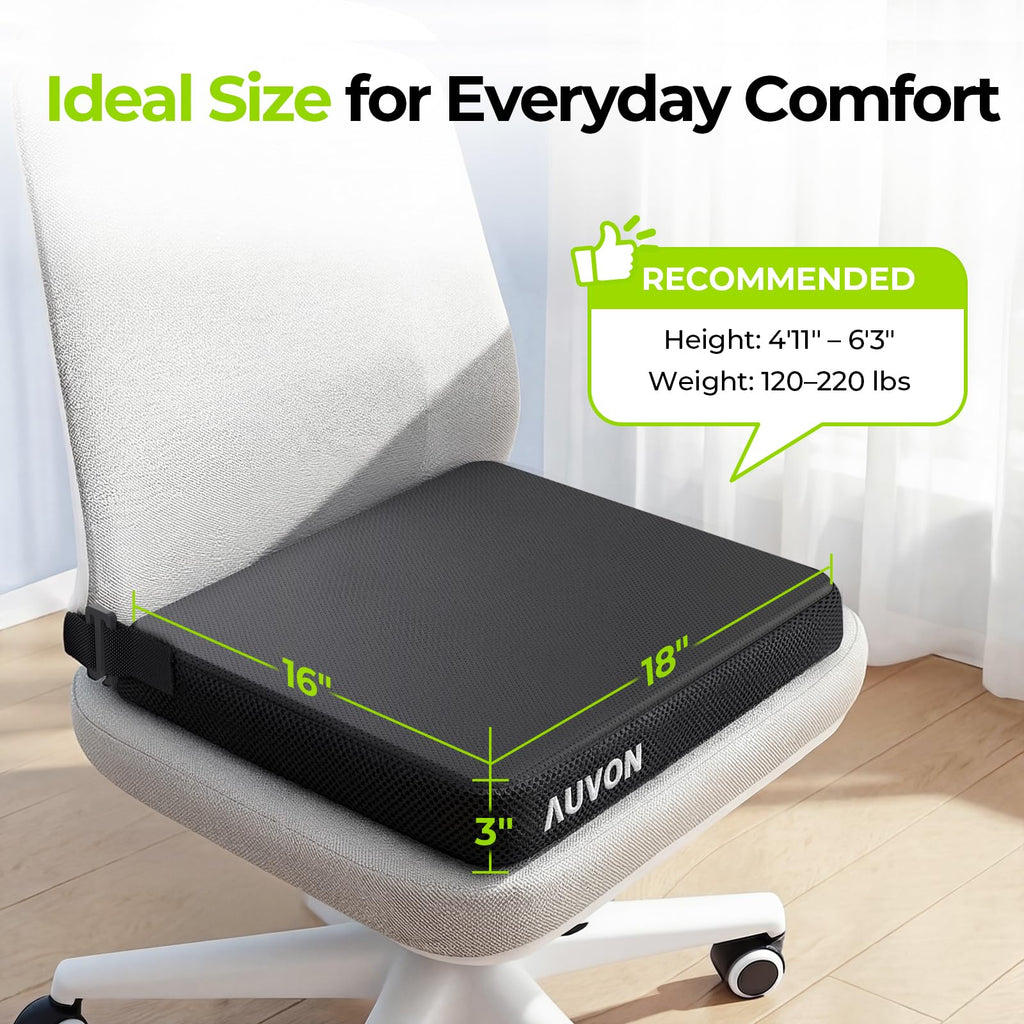 AUVON Gel Ventilation Seat Cushion with Innovation Heat Dissipation Design