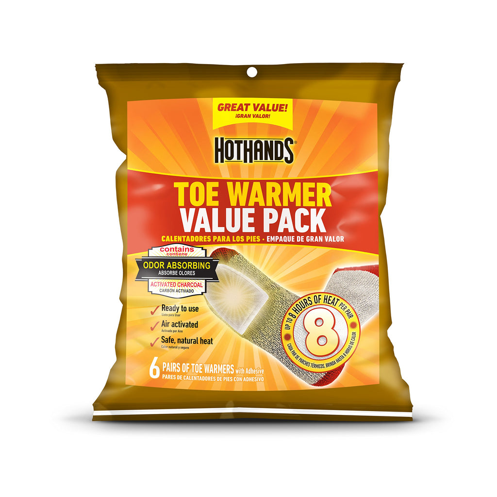 HotHands Toe Warmers Value Pack, 6 Pair - America's Favorite Warmer