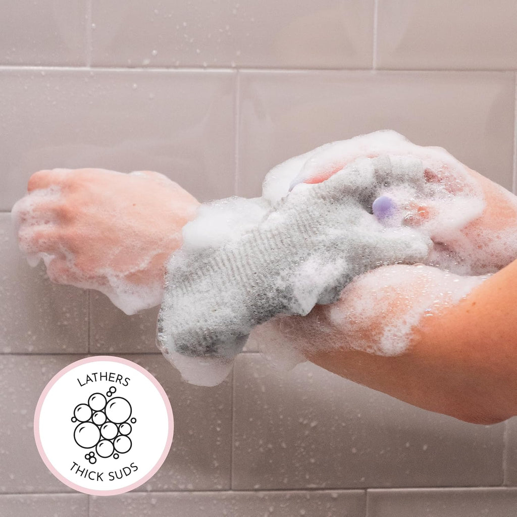 Buy now S&T INC. Back Scrubber for Shower, Exfoliating Body Scrubber or Bath Exfoliating Towel for Skin Care, 11.8 Inches x 35.4 Inches, Grey, 3 Pack at indiglob india