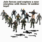 Buy now Mr.River US Army Men and SWAT Team Toy Soldiers Action Figures with Military Weapons Accessories for Kids Boys Girls,12Pcs at indiglob india