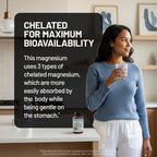 NatureWise Triple Magnesium Complex - Chelated - High Absorption Magnesium Glycinate + Malate + Citrate for Muscle Nerve & Sleep Support - Vegan 90 Capsules