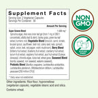 Country Farms Super Greens Vegicaps, 32 Super Foods, Whole Food Supplement, Greens, Fruit, Vegetables, Mushrooms & Probiotics, Rich in Antioxidants & Phytonutrients, 120 Count, 60 Servings