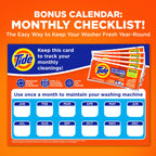 Tide Pet Washing Machine Cleaner 52 Week Supply with Oxi for Front and Top Loader Washer Machines, Deep Cleaning Residue & Odor Eliminator, 12 Month Supply (Packaging May Vary)