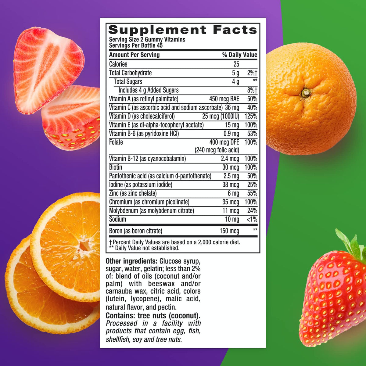 Vitafusion Multivitamin Gummies + Immune Support | 90 Adult Gummy Vitamins