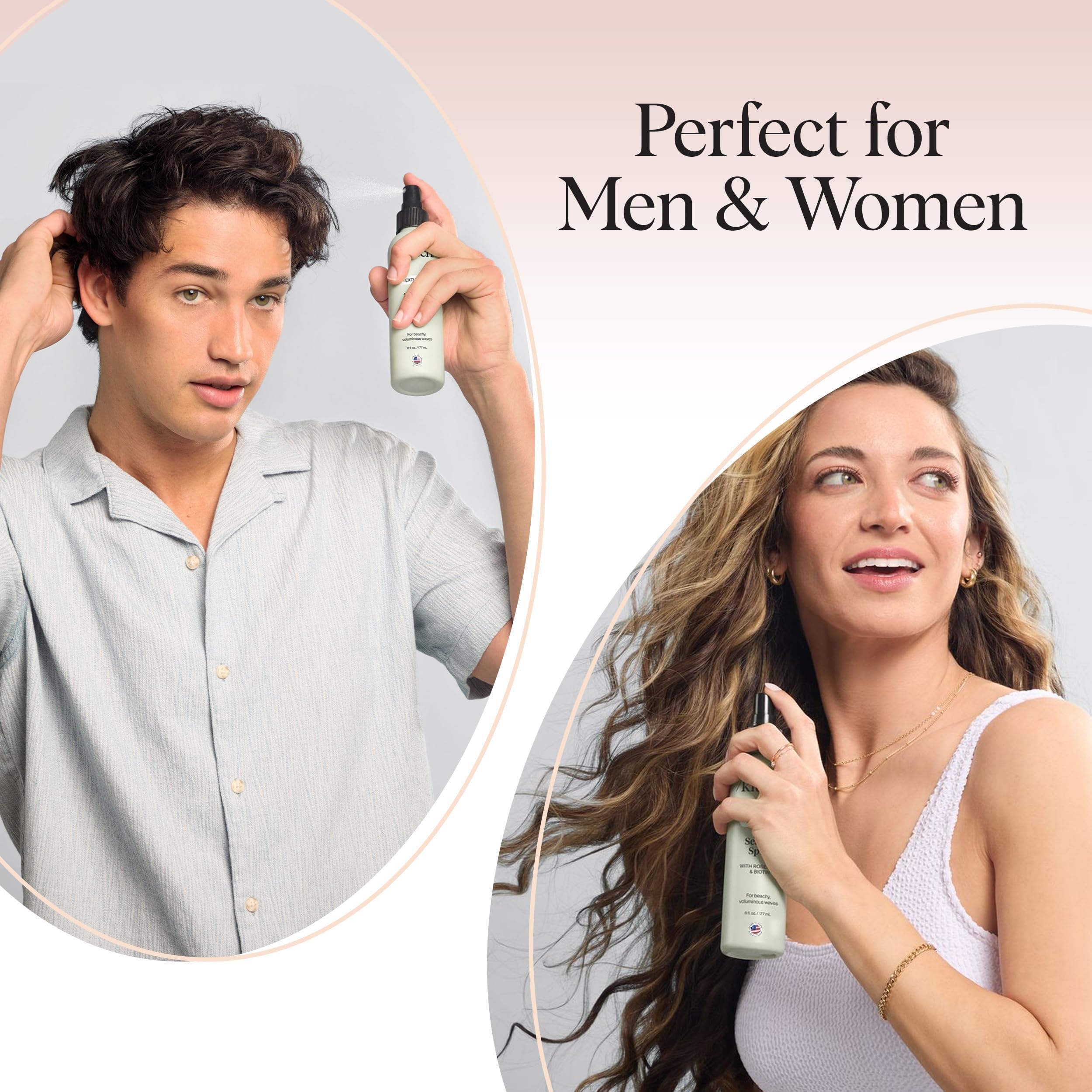 Buy now Kitsch Sea Salt Spray for Men and Women | Hair Spray with Rosemary, Biotin, Magnesium â€“ Hair Texturizer for Natural Curls and Beach Waves | Ideal Gifts for Women, 177 mL at indiglob india