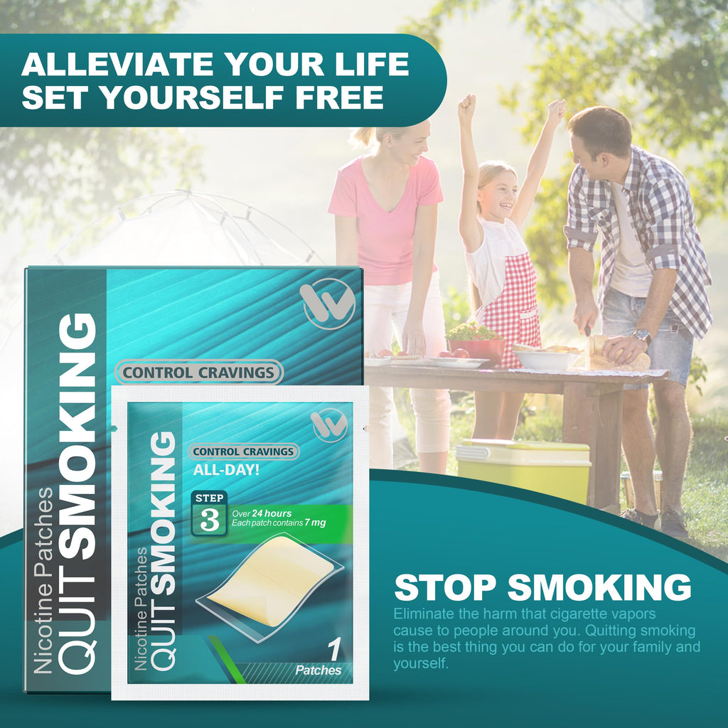 Nicotine Patches Step 3, 7 mg Quit Smoking Patches