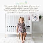 Buy now Tiny Ideas Baby's My First Year Picture Frame, Classic Newborn Keepsake, Monthly Baby Milestone Photos, Silver at indiglob india
