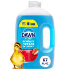 Dawn Ultra Dish Soap Refill Jug, Large Size Liquid Dishwashing Detergent, Powerful Dish Soap for Grease, Strawberry Fields Scent, 67 oz