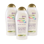OGX Extra Creamy + Coconut Miracle Oil Ultra Moisture Body Wash, Rich Shower Gel for Dry Skin Infused with Coconut Oil, Body Wash for Women, Sulfate-Free Surfactants, 19.5 fl. oz