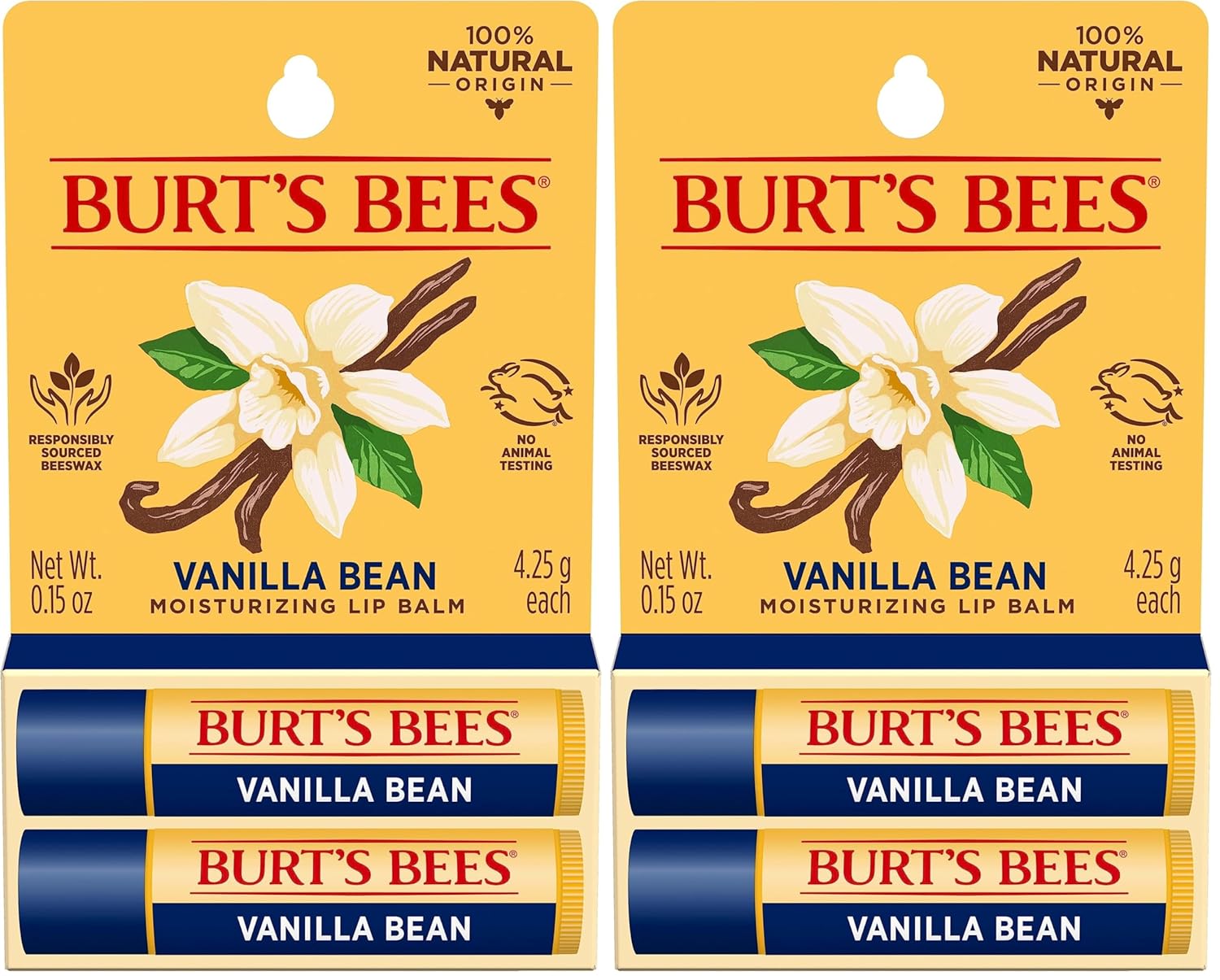 Buy now Burt's Bees Lip Balm - Mango, Lip Moisturizer With Responsibly Sourced Beeswax, Tint-Free, Natural Origin Conditioning Treatment, 2 Tubes, 0.15 oz. (Pack of 2) at indiglob india