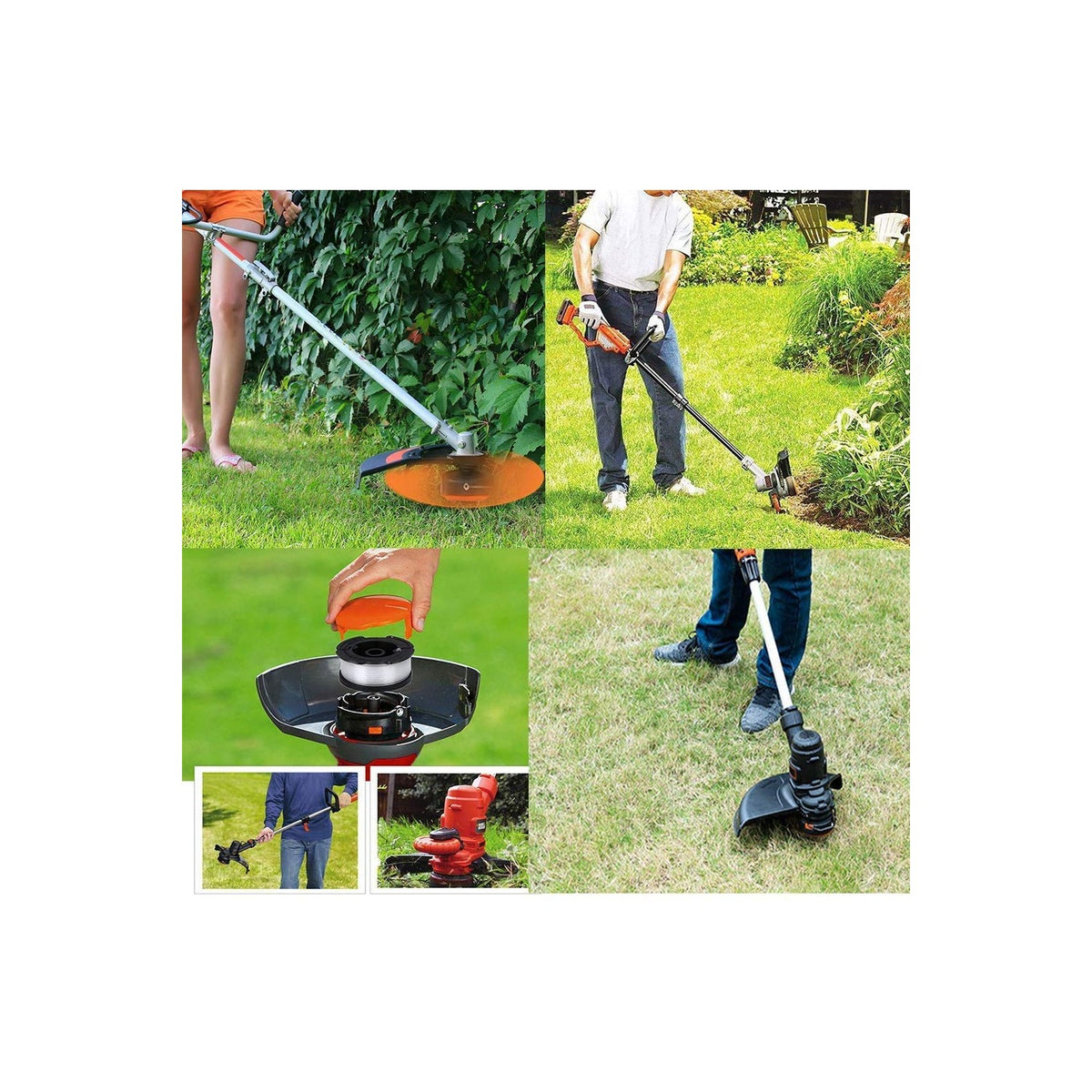 AF100 Replacement Spool for Black and Decker AF-100-3ZP AF-100-BKP,30-Foot,0.065-Inch,(AF-1003ZP) fits GH900 GH600 GH610 String Trimmer 30ft 0.065" Trimmer Line Replacement Spool Refills (12 + 2 )