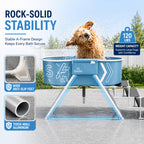 Furesh Foldable Dog Washing Station for Large Dogs with Stairs