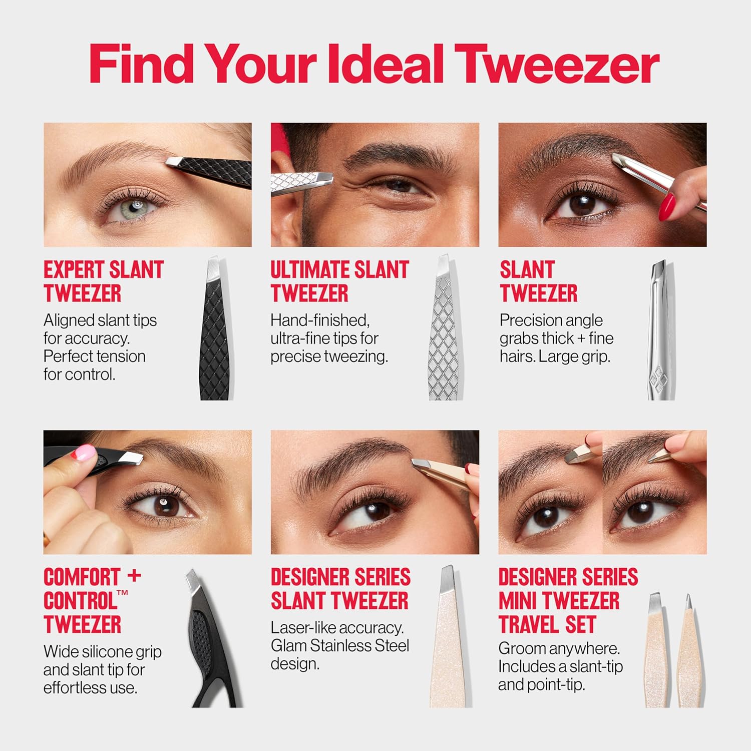 Buy now Revlon Expert Slant Tweezer, High Precision For an Easy Hair Removal, Made With Stainless Steel, 1 Count at indiglob india
