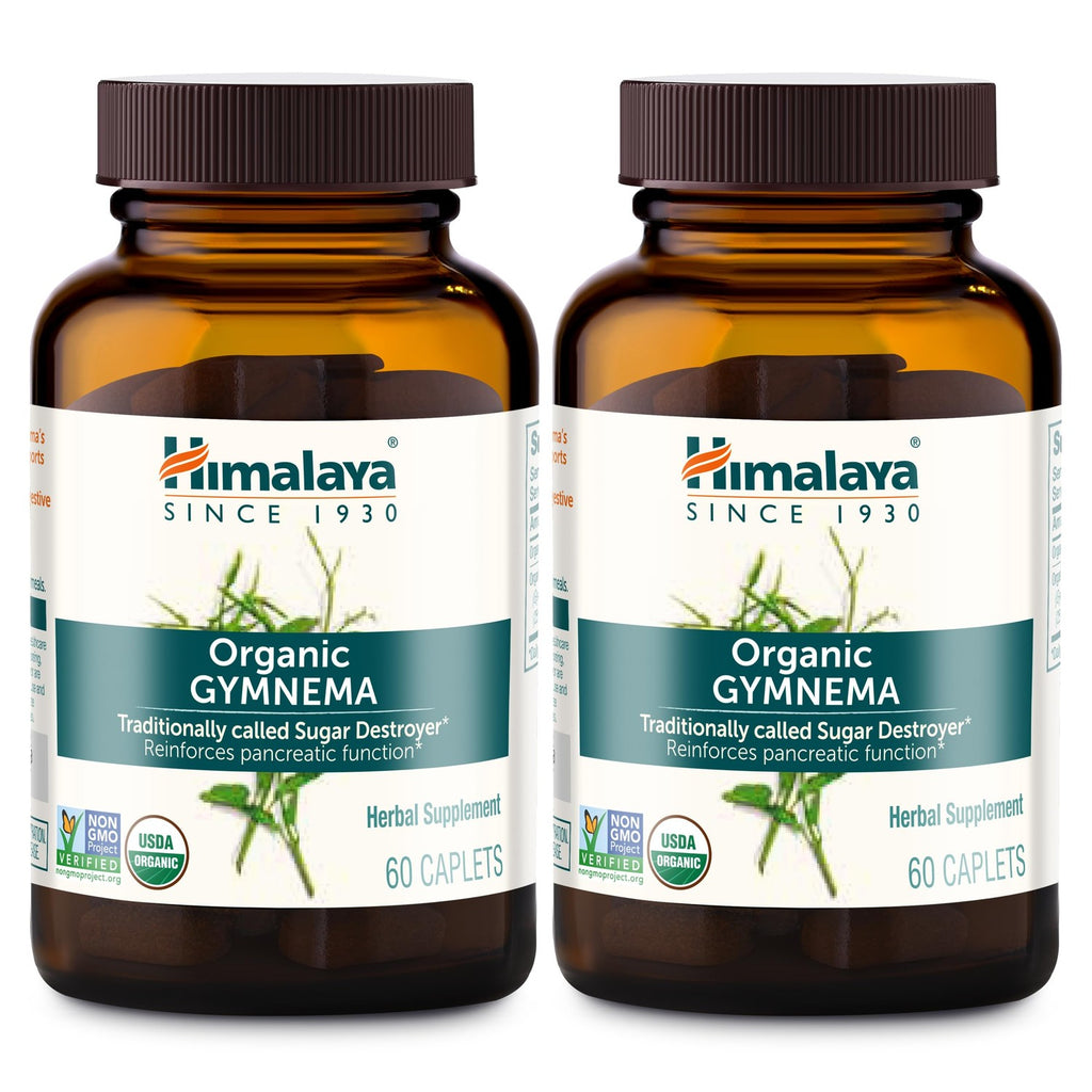 Himalaya USDA Organic Gymnema Sylvestre Extract 700mg,Gymnema Sylvestre Supplements,Herbal Glucose Metabolism Support,Gymnema Sylvestre Capsules,Non-GMO, Vegan, Gluten Free,Additive Free,120 Caplets