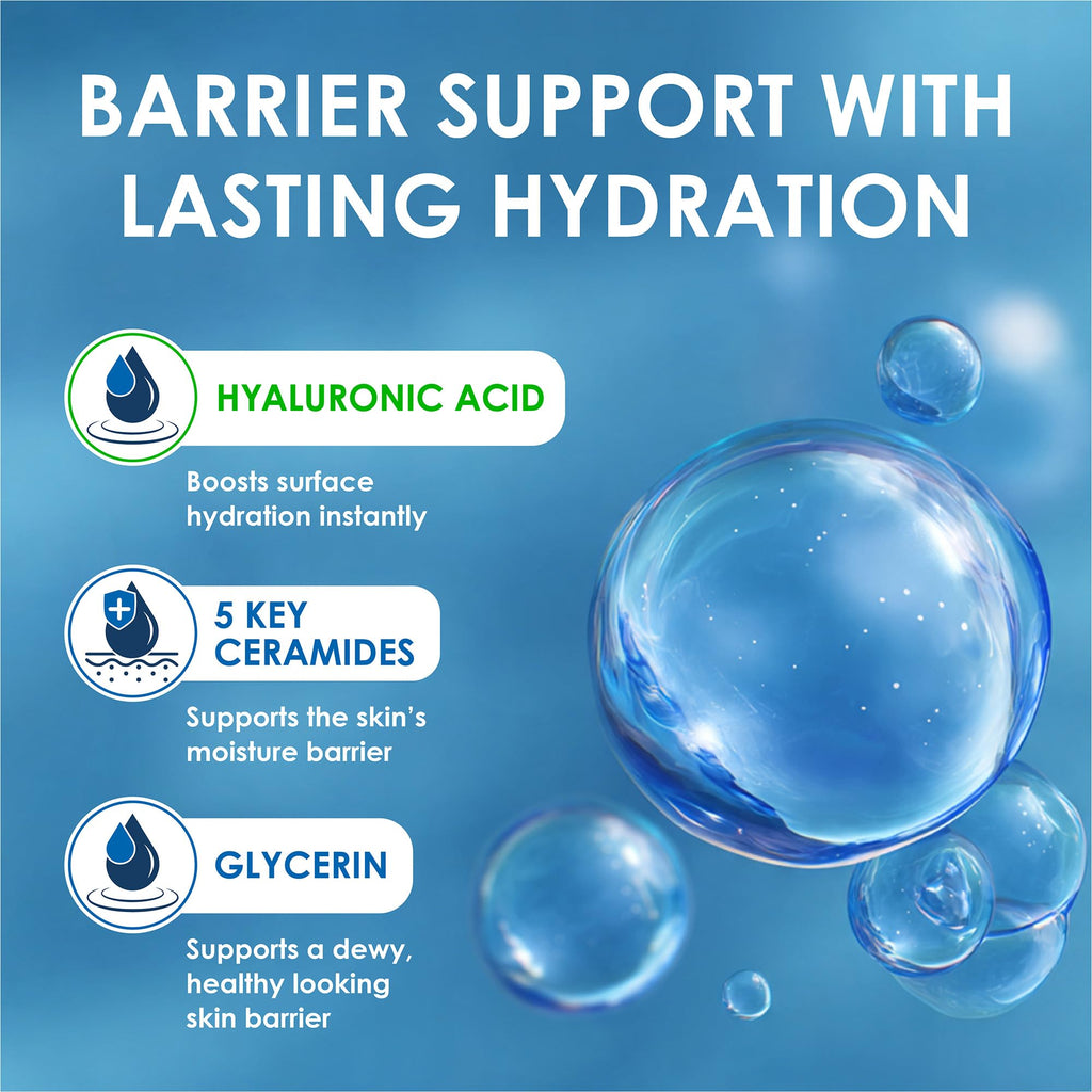 Vanicream Enhanced Moisturizer, 12 Fl Oz, Daily Body Lotion for Dry, Sensitive Skin, Clinically Tested 24Hr Hydration with Hyaluronic Acid, Glycerin & Ceramides, Formulated without Common Irritants
