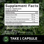 DIM Supplement for Men 300mg, Estrogen Blocker & Aromatase Inhibitor, 60 Ct | Extra Strength Men’s Hormone Balance & Fitness Booster, Diindolylmethane Plus CDG & Broccoli Floret, Gluten-Free, 60 Capsules