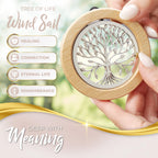 Tree of Life Memorial Wind Chimes for Loss of Loved One (32")
