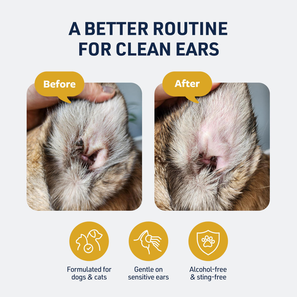 Veterinary Formula Clinical Care Ear Therapy Wipes for Dogs & Cats, 100 Ct