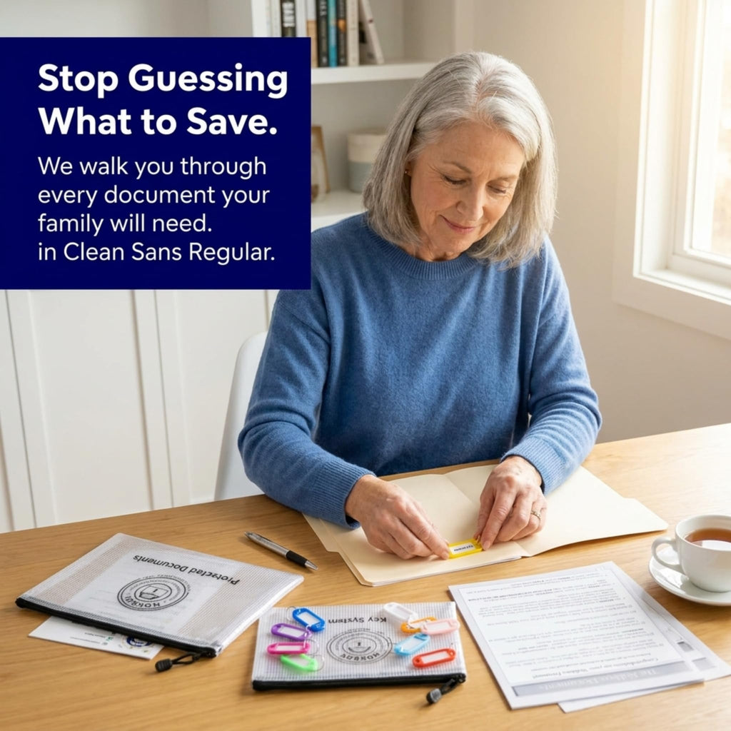 The Nokbox Lite – DIY Estate Planning Organizer & Emergency Kit | Home & Office Organization, Document Organizer for Families, Legacy Planning, Next of Kin, Paper Clutter Solution