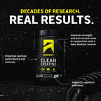 Ascent Clean Creatine Monohydrate, Creapure, Unflavored, 100 Servings