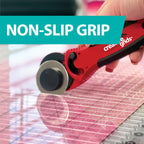 Creative Grids Stripology XL Slotted Quilting Ruler - CGRGE1XL – Made in USA, 17-3/4in x 22in, Non-Slip Grip Extra Large Acrylic Fabric Strip Cutting, Sewing, Crafting, Patchwork Ruler & Template