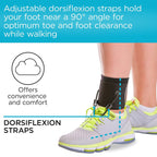 Buy now BraceAbility AFO Foot Drop Brace - Adjustable Soft Ankle Foot Orthosis Drop Foot Brace for Men and Women, Walking with Shoes, Toe Lifter Support, Dorsiflexion Assist Brace Fits Left or Right (S/M) at indiglob india