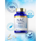 Carlyle NAC Supplement N-Acetyl Cysteine 1000mg | 80 Capsules