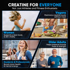 Venture Pal 100% Pure Micronized Creatine Monohydrate Powder 5g Per Serving | Vegan, Keto, GMO-Free & Gluten Free, Creatina Monohidratada en Polvo for Women & Men, Unflavored
