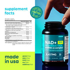Thinbi Liposomal NAD+ Supplement with Resveratrol & CoQ10, 60 Count
