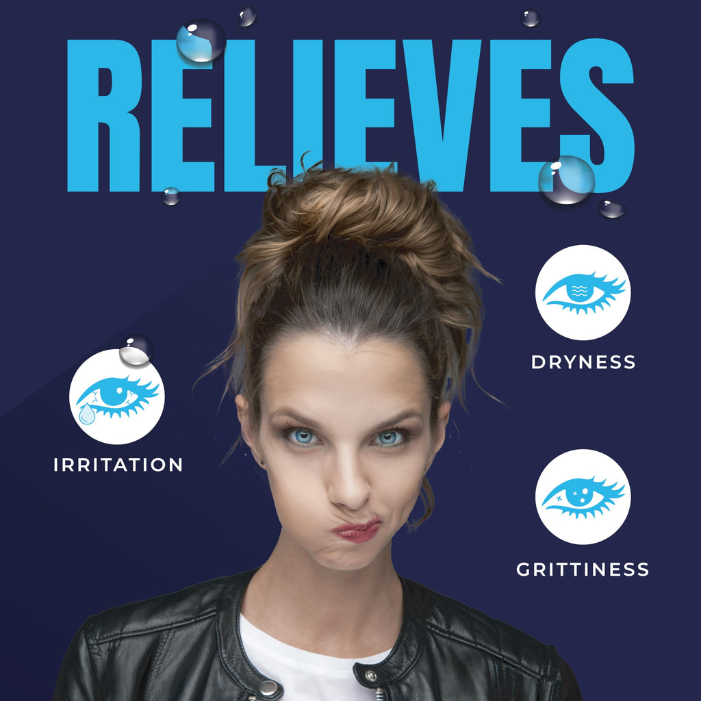 Lubricant Eye Drops for Dry Eyes, Fast Acting and Long Lasting Formula, Relieves Dryness, Grittiness, and Irritation, Moisturizing Eye Drops, Eye Care for Dry Eyes, 0.5 FL Oz, Bottle