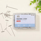 250Pcs T Pins, 1inch /1.5inch/ 2 inch T-Pins,Stainless Steel T Pin for Wigs, Blocking Wig Pin for Foam Head, Craft, Quilting and Blocking Knitting for Office Wall