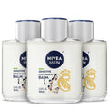 NIVEA MEN Sensitive Post Shave Balm, Alcohol Free, Multipack, 3 x 3.3 FL OZ | Alcohol Free After Shave Balm for Men with Sensitive Skin, VitaminPro Complex, Soothes Shave Irritation, Fast Absorbing