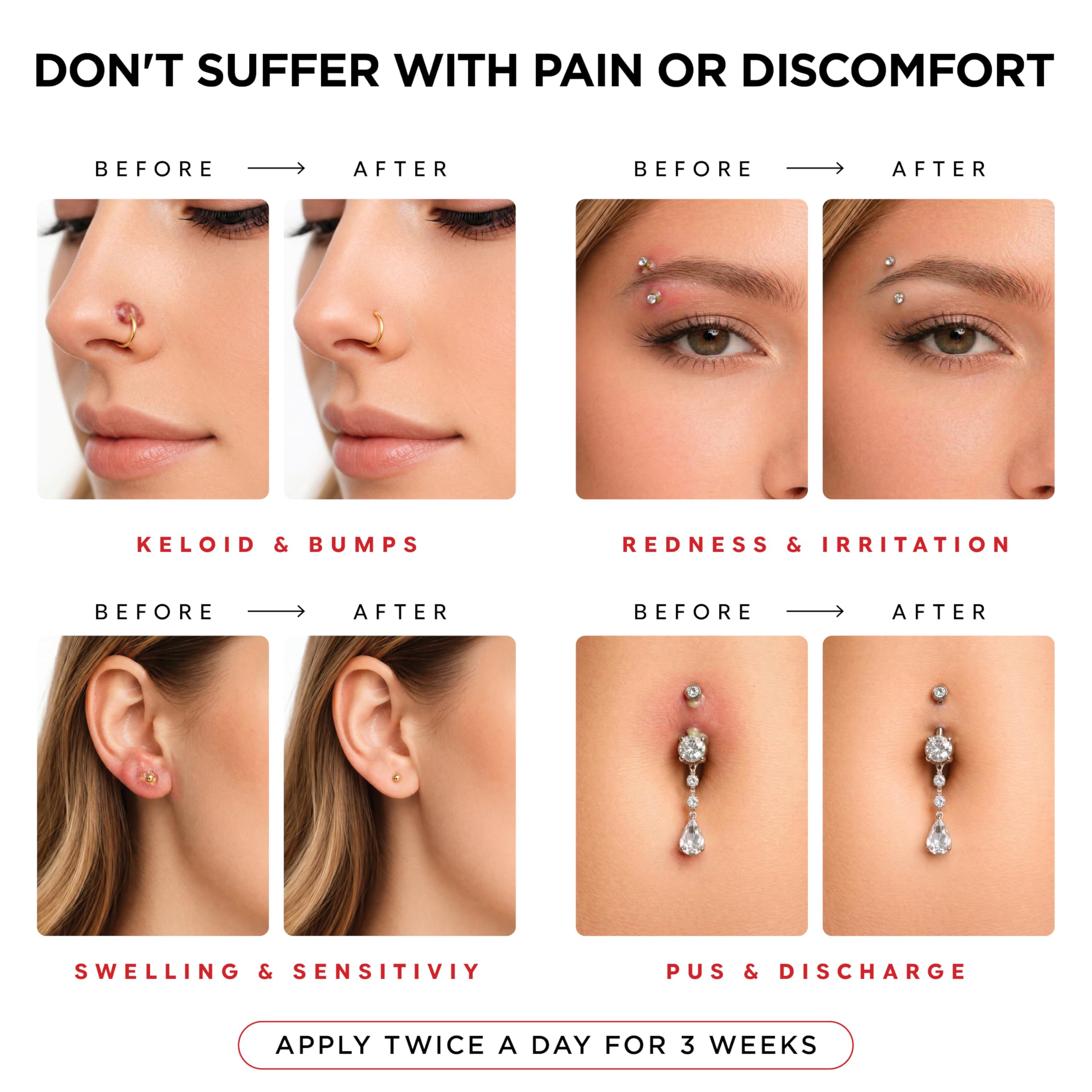 Piercing Aftercare Spray | Ear Piercing Cleaner | Sterile Saline Spray 8oz | Saline Solution for Piercings; Aftercare of Pierced Ear, Septum, Belly, Nose, Body; Pierce Cleaner Salt Mist Bump Solution