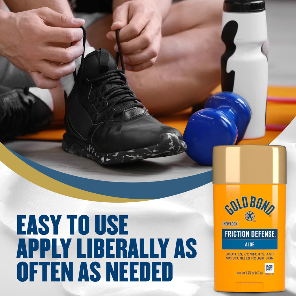 Buy now Gold Bond Friction Defense Anti-Chafing Stick, 1.75 oz., With Aloe to Soothe, Comfort & Moisturize Chafed Skin at indiglob india