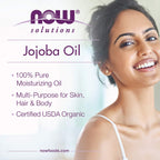 Buy now NOW Solutions, Organic Jojoba, Moisturizing Multi-Purpose Oil for Face, Hair and Body, 8-Ounce at indiglob india