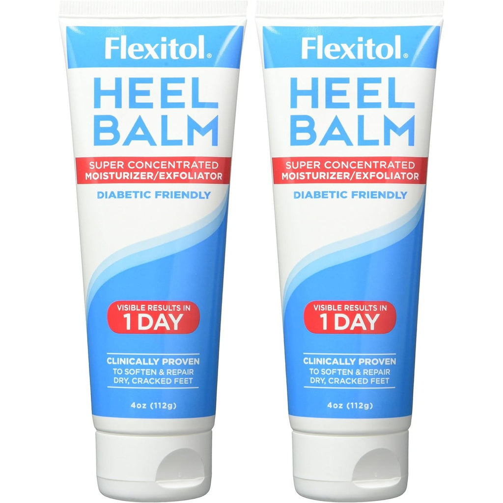 Buy now Flexitol Heel Balm 4 Oz Tube (Pack of 2), Rich Moisturizing & Exfoliating Foot Cream. Fast Relief of Rough, Dry & Cracked Skin on Heels/Feet. For Daily Use and Pedicures. Diabetic Safe and Effective at indiglob india