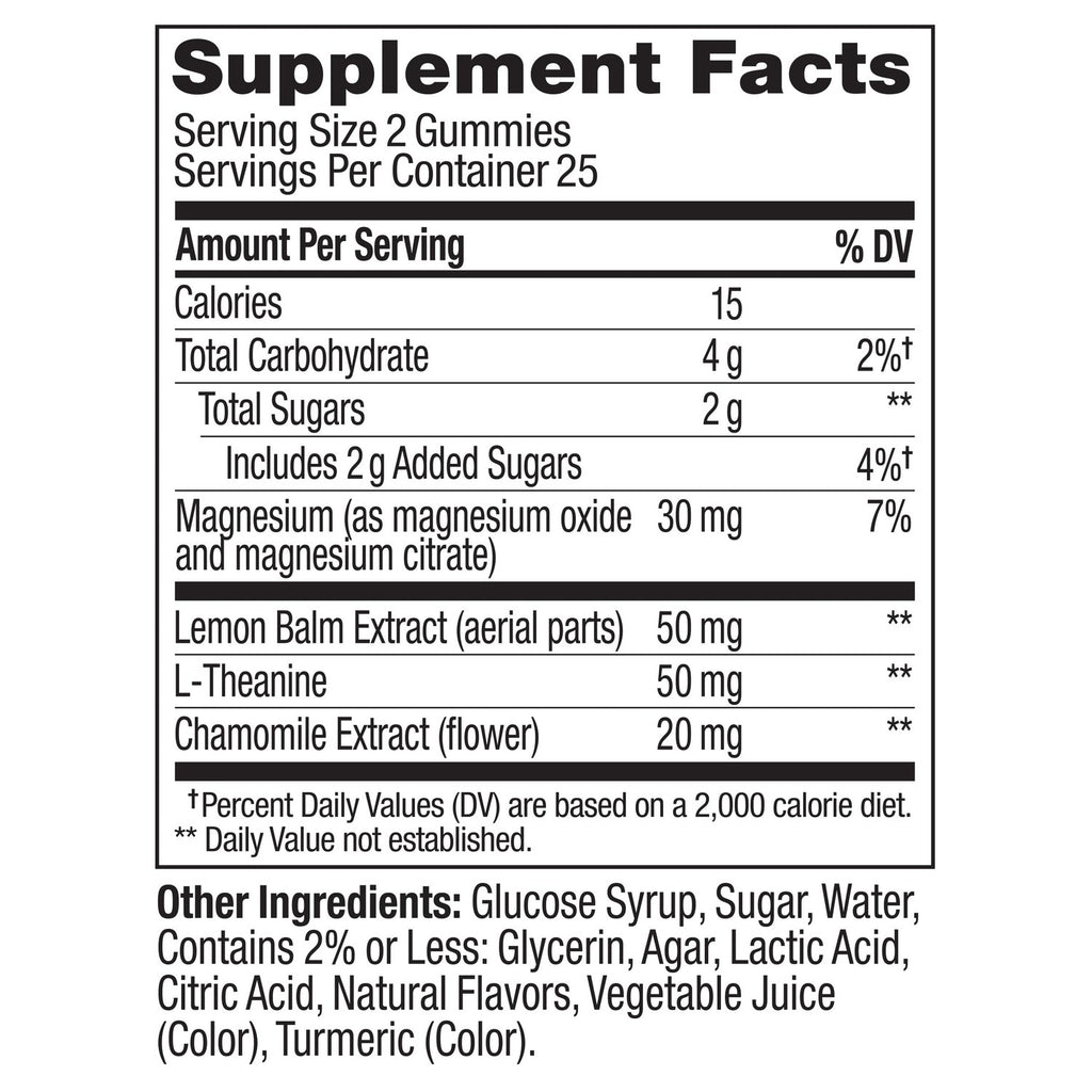 OLLY Kids Melatonin Free Sleep, Magnesium & L-Theanine, Peach - 50 Count