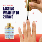 DND Base Gel & Top Gel No Cleanse Duo | Professional UV/LED Base Coat & No Cleanse Top Coat Set, Glossy Chip-Free Finish, Long Lasting Wear, Easy Soak Off Removal
