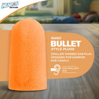 HEAROS Nanos NRR 28 Noise Cancelling Foam Ear Plugs - Extra Small Hearing Protection for Petite Ears - Ideal for Sleeping snoring Travel Concerts Sports Events and Shooting (25 Pairs)