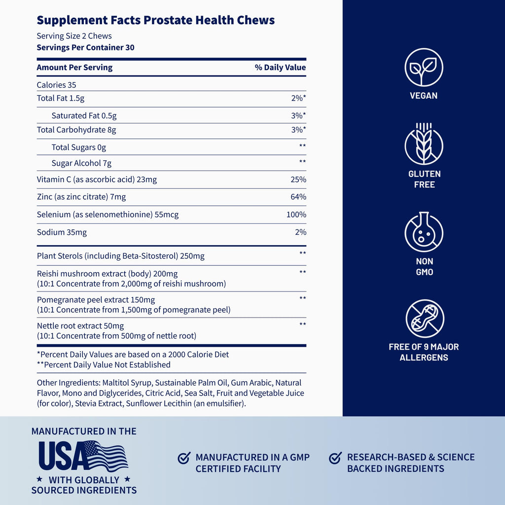 Snap Supplements Prostate Health + Nitric Oxide Bundle, 60 Soft Chews Each