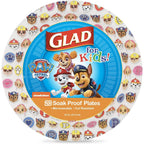 Buy now Glad for Kids Paw Patrol Emoji Paper Plates, 20 Count, 8.5 Inches | Paw Patrol Plates for Kids | Heavy Duty Disposable Soak Proof Microwavable Paper Plates for All Occasions at indiglob india