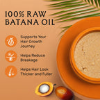 Lebanta Raw Batana Oil for Hair - 100% Pure, Organic 4oz Batana from Honduras for Fuller, Thicker-Looking Hair - Unrefined Cold Pressed Cosmetic Scalp Oil & Hair Mask, Gift for Women (1 Pack)