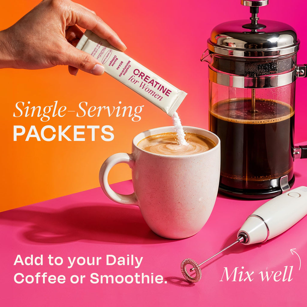 Creatine for Women with Collagen Peptides, Stick Packs, Strength Support