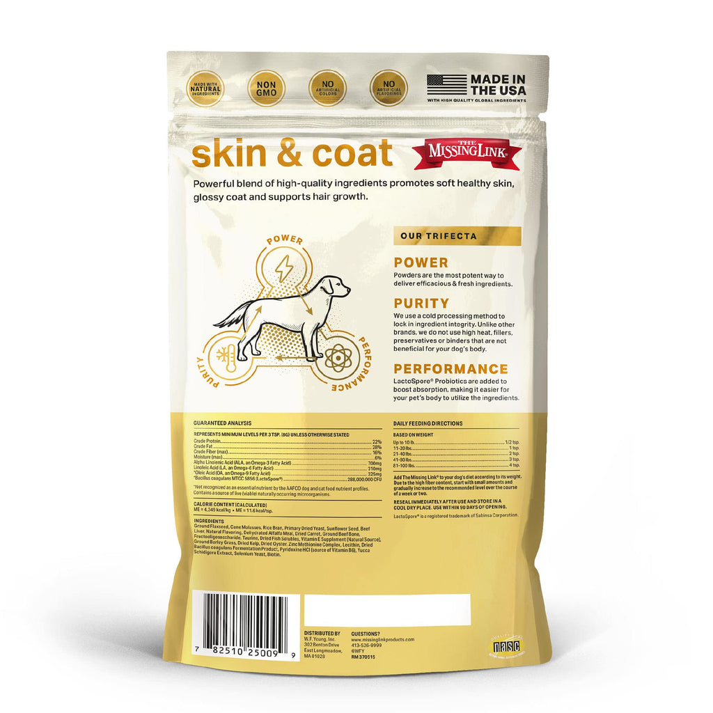 The Missing Link Skin & Coat Superfood Supplement Powder, Dogs, 1 lb