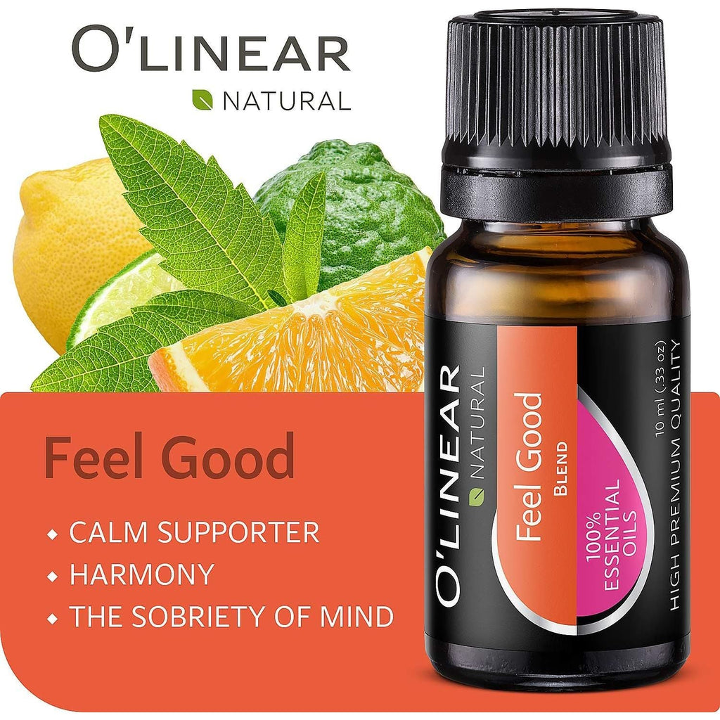 Buy now O'linear Essential Oils 6 Blends Set - Perfect for Humidifiers and Diffusers, Aromatherapy Diffuser Oils Scents, Essential Oil Kit for Home Use, Essential Oil Pack with Various Scents at indiglob india
