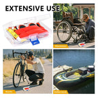 80pcs Bike Tire Repair Kit, Self-Adhesive Bike Tire Patch Kit