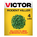 Victor Rodent Killer, 4 lb Fish-Flavored Bait Balls, Mouse Poisoning Bait